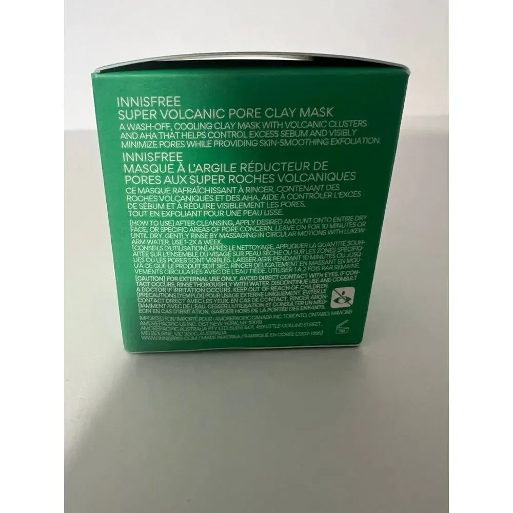 NIB innisfree Super Volcanic AHA Pore Clearing Clay Mask 3.38 oz / 100 mL
